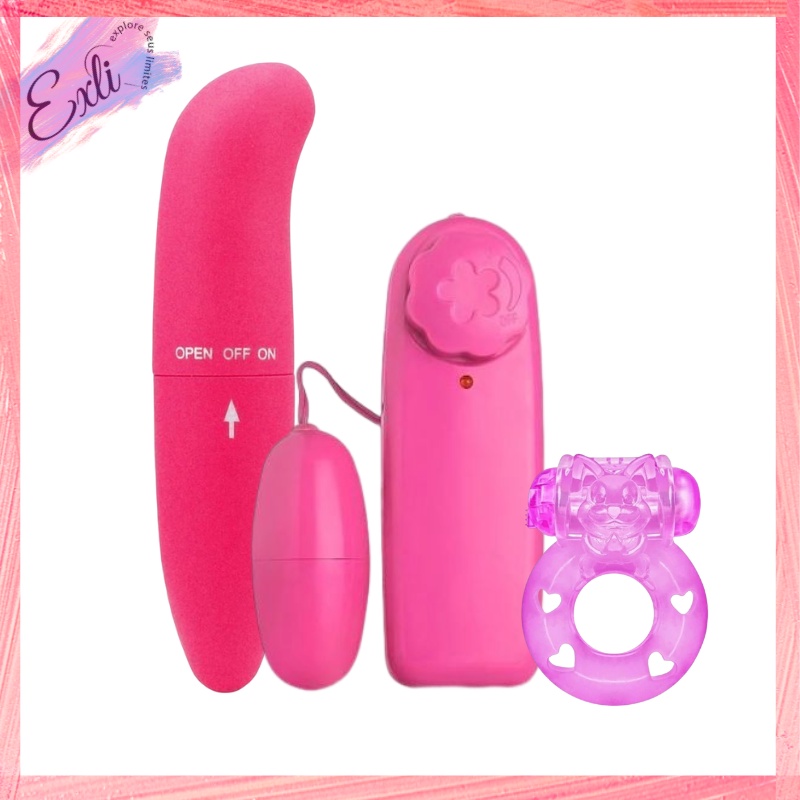 Kit Vibrador Golfinho Redondo Bullet Multivelocidade Anel Peniano Sex Shop Shopee Brasil