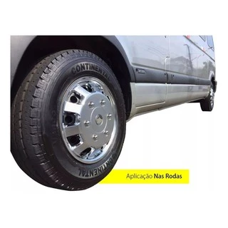 Kit 04 Calotas Cromadas Aro 15 Hyundai (HR\SPRINTER\DUCATO)