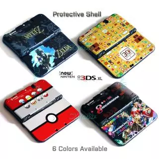 Capa Protetora Para Nintendo Novo 3DS XL/LL Carcaça Pokeball Pikachus Padrão De Pele Console 3DSLL