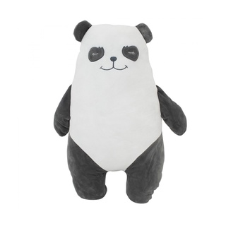 Ícone de brinquedo de urso Panda. Animal Kawaii. Preto e branco