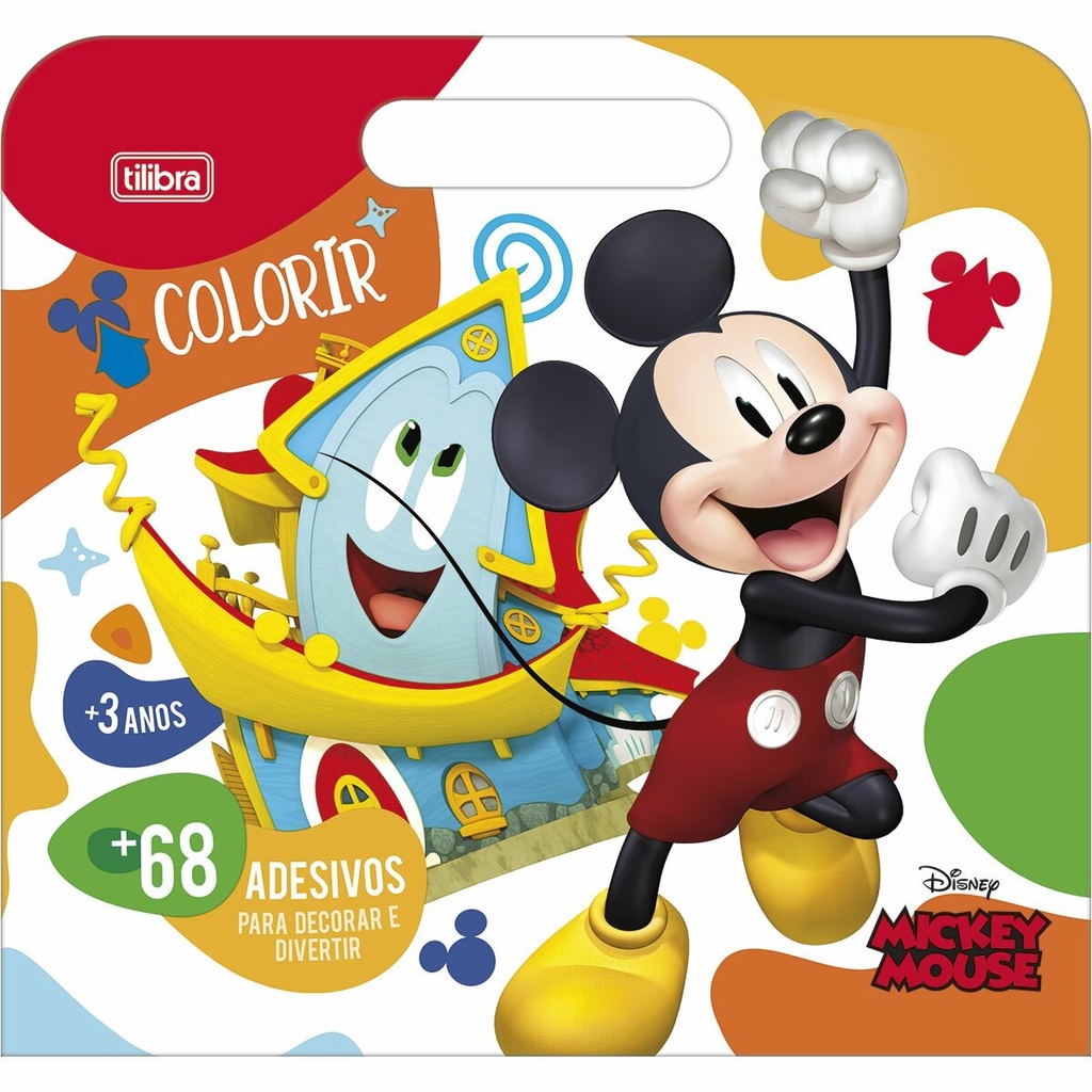 Lbum Para Colorir Maleta Princesas Ou Mickey Folhas Adesivos