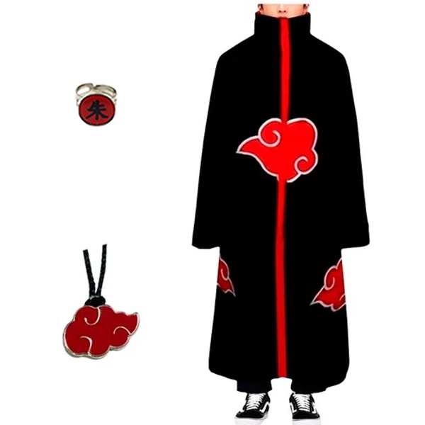 Colar Akatsuki Itachi Símbolo Nuvem Vermelha Naruto cordão elástico para  menino menina adultos infantil no Shoptime