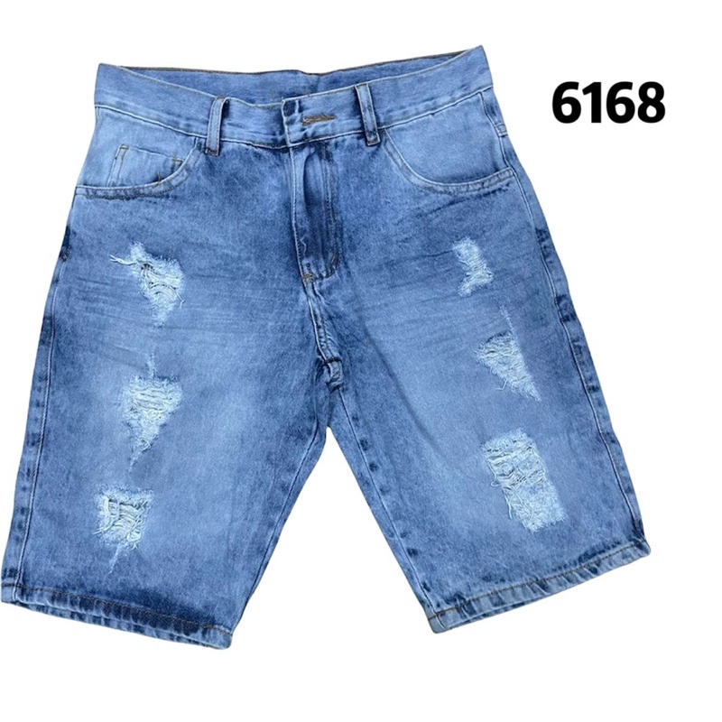 bermuda jeans rascada clara escuro 100% algodão coleção 2022 | Shopee ...