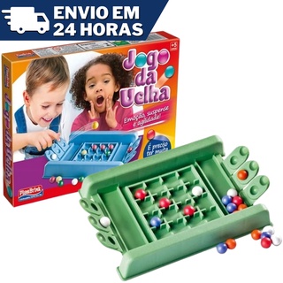 Jogo Da Velha Bola Maninho Brinquedo Mdf Cor Aleatória