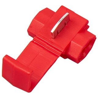 100X Emenda de Fios Conector Derivação Vermelho 0,50 A 1,50mm (Pacote c/ 100pçs)