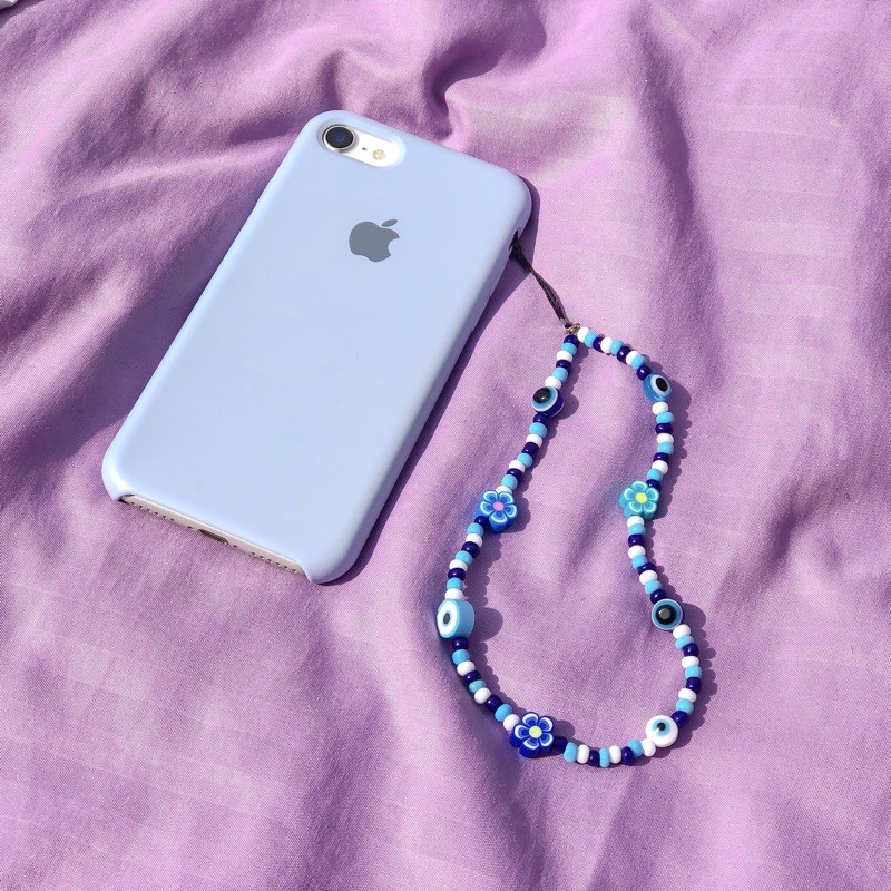 Cordinha para celular azul bebê phone strap