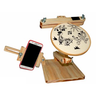 Suporte para bastidor com Suporte para telefone