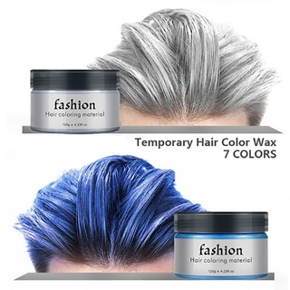 7 Cores De Cera Temporária Para Tinturar Cabelo, Creme De Coloração Capilar