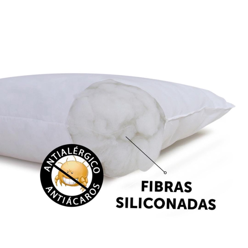 Kit 3 Travesseiros macios confortáveis de fibra siliconizada e fibras ...
