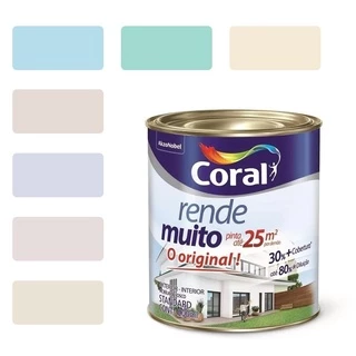 Tinta para Parede Rende Muito Concentrada Coral 800ml