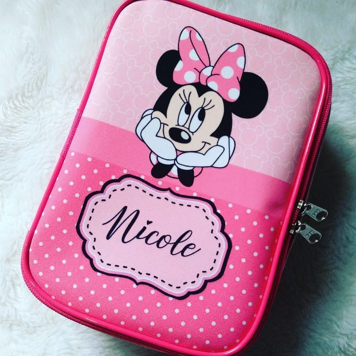 Estojo box personalizado com aba para 24 lápis!