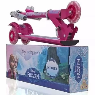 Patinete Infantil Metal 3 Rodas Frozen Super Promoção