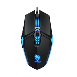 Mouse Gamer T-WOLF G510 6 botão 4 cor backlight 800-3200 ajustável dpi