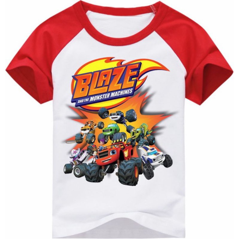 Camiseta Infantil Blaze and the Monster Machines - Desenho infantil carros  blaze e as máquinas monstros