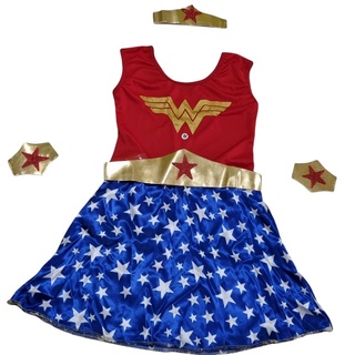 Kit Fantasia Super Heroína Maravilha Infantil G - CEPEL MOBILE