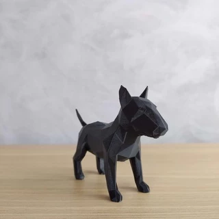 Bull Terrier Geométrico Decorativo Pequeno