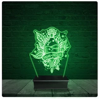 Luminária Abajur Acrílico Led - Poção Da Sorte Harry Potter