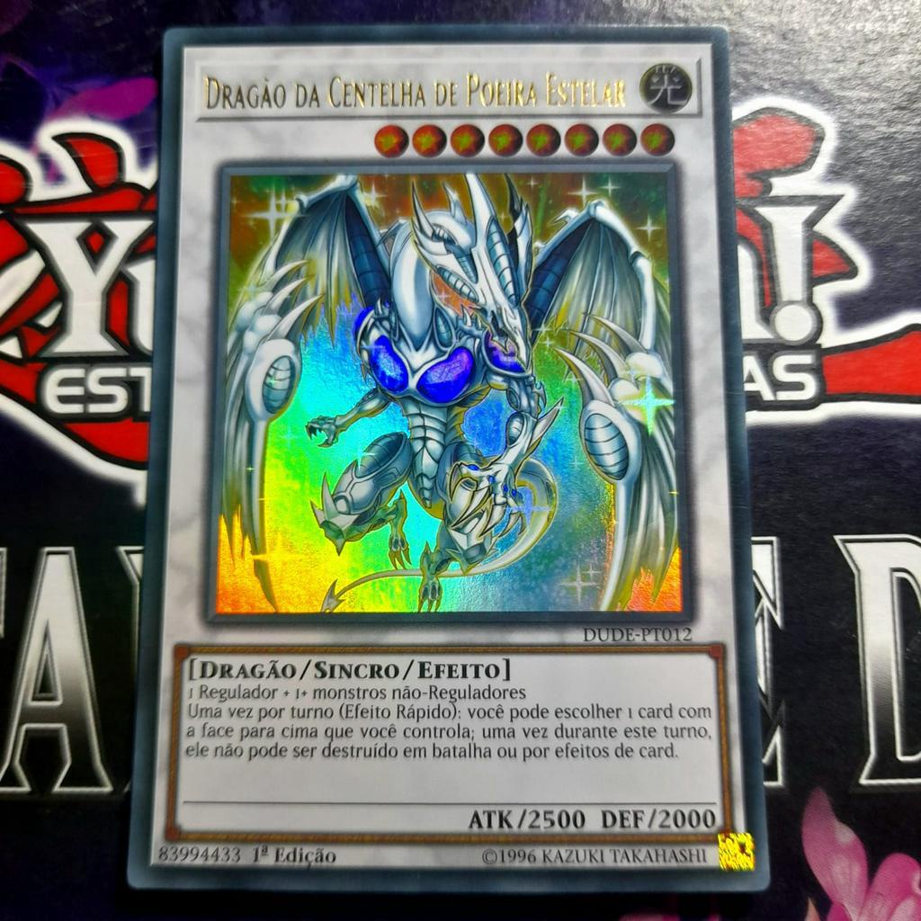 Dragão Da Centelha Da Poeira Estelar - Ultra Raro Foil - Original - Yu-gi-oh / Yugioh