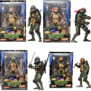 NECA Bonecos De Tartarugas Ninja De 1990 TMNT Edição Limitada De 7 Polegadas