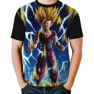 Pt Camisa Camiseta Gohan Super Saiyan 2 Vs Cell Dbz G1640