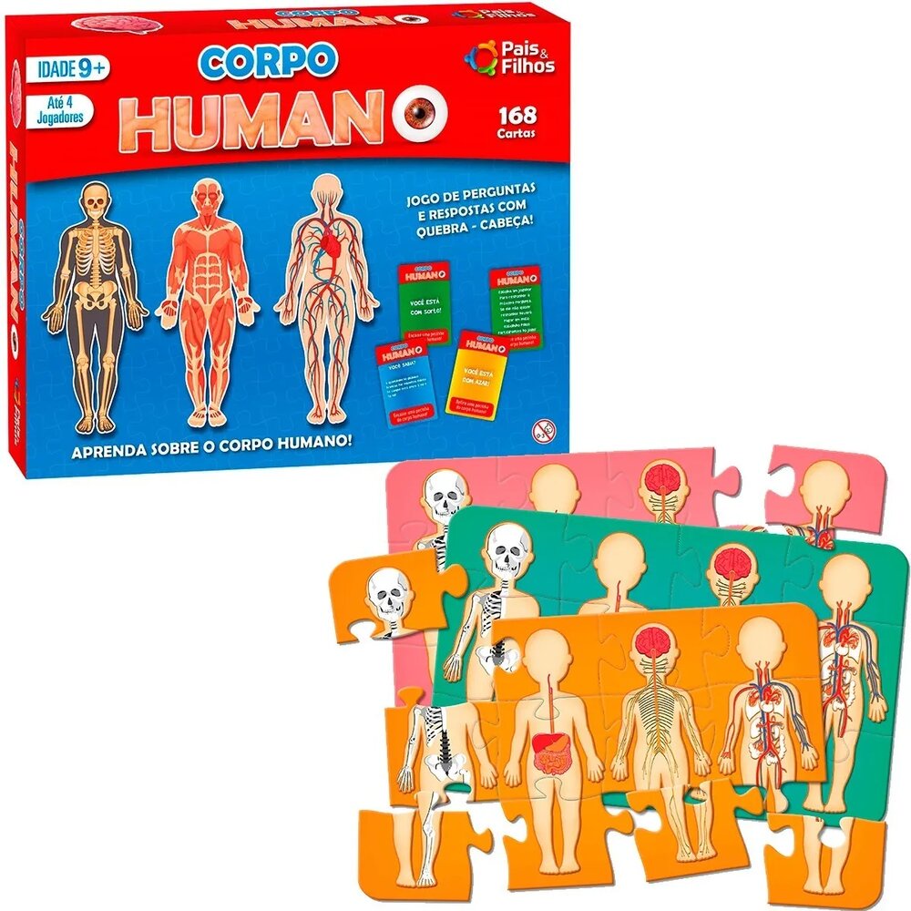 Jogo de Tabuleiro - Corpo Humano | Shopee Brasil