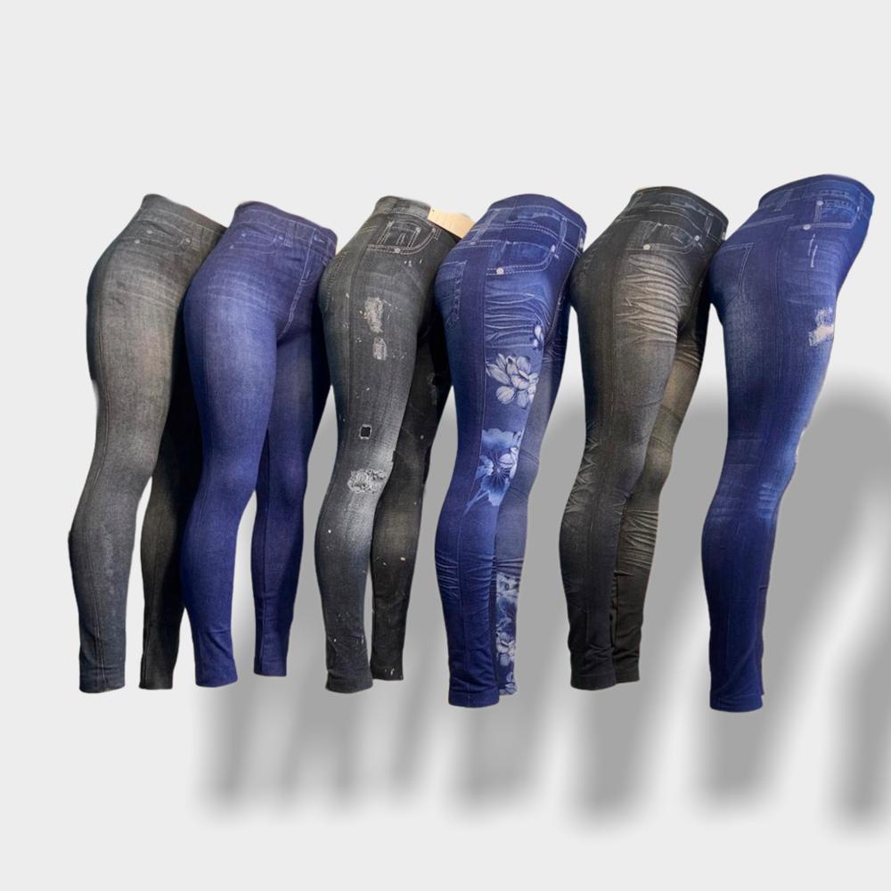 Calça Legging Fake Jeans Fitness em Promoção na Americanas