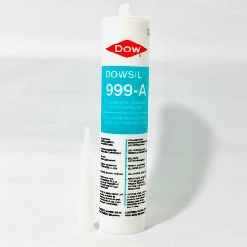 Silicone DOWSIL 999A para aquários preto ou incolor