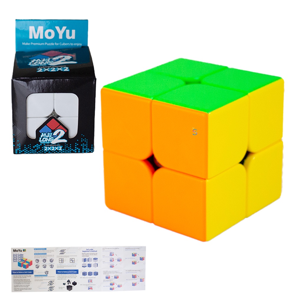 Cubo Mágico 2x2x2 Moyu Profissional Stickerlessstri