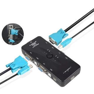 Switch Vga Chaveador 4x1 Kvm Usb Para Mouse Teclado Etc T94