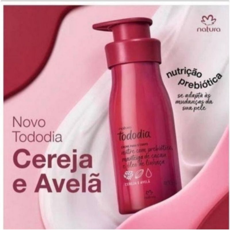Hidratante Todo Dia Cereja E Avelã Natura 400ml. | Shopee Brasil
