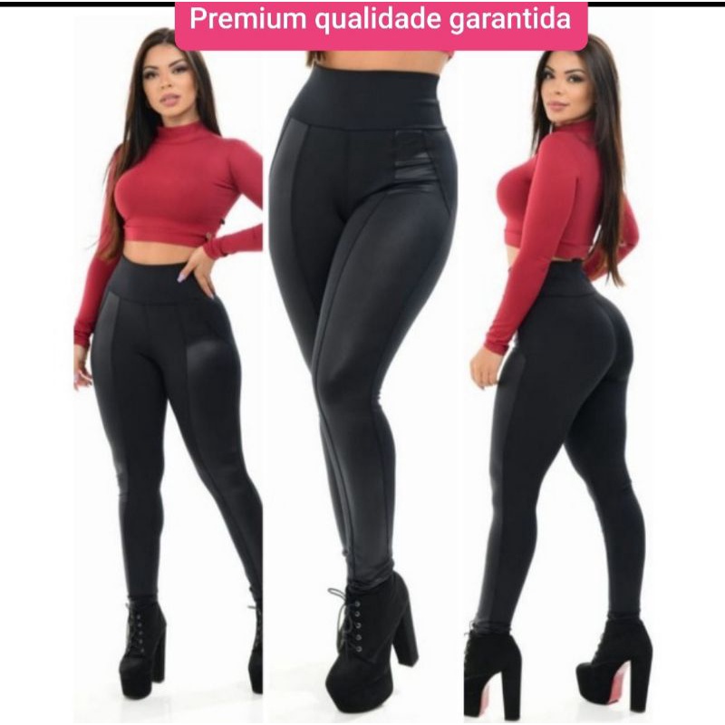 Calça Legging Feminina Montaria Zipper Aumenta Bumbum MODA PREMIUM