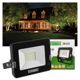 Refletor Holofote TR LED 10W Luz Fria 6500K Preto 127V