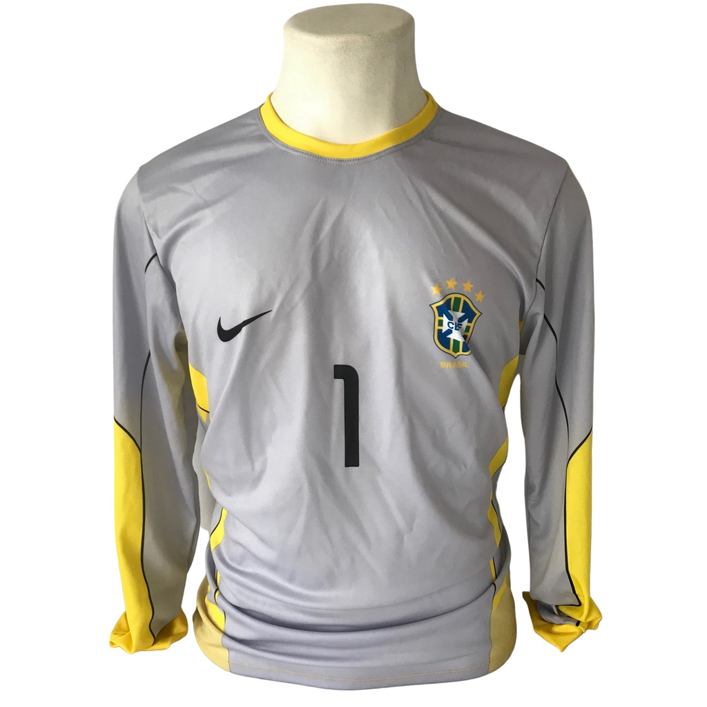 camisa brasil goleiro marcos copa 2002 coréia japão seleção brasileira