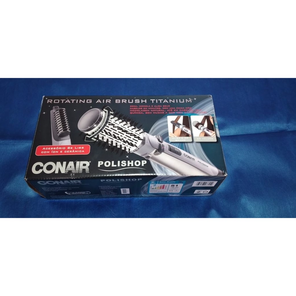 Escova rotating air brush hotsell titanium conair