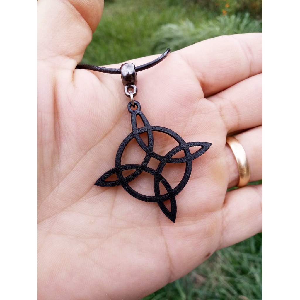 Colar Nó de Bruxa Místico Esotérico em MDF ou Acrílico- Sigilos Hekate ...