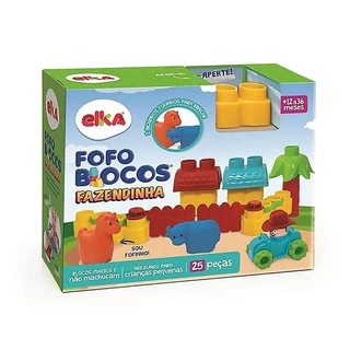 Blocos De Montar Fofo Blocos Fazendinha 1093 - Elka