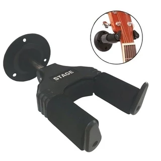 Suporte Para Instrumento Com Trava Automática Violão Guitarra Ukulele Contra-Baixo Violino
