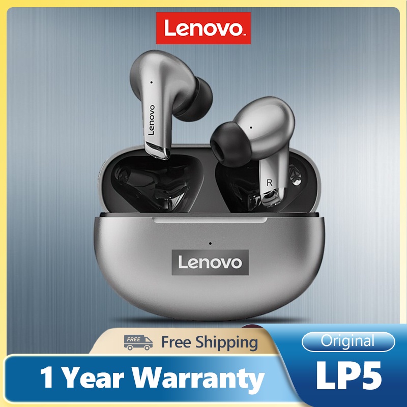 NJBG Lenovo LP5 Verdadeiro Sem Fio Bluetooth 5.0 Ruído De Fone De Ouvido  Cancelando Controle De Toque Mãos Livres Com Som Estéreo HD | Shopee Brasil
