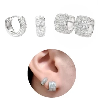 Kit Argolas Cravejadas P e M Com Zircônias
