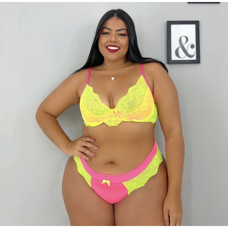 Conjunto Sophia Plus Size Shopee Brasil 3117