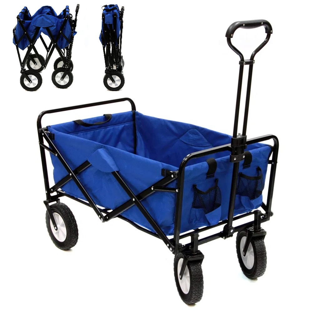 Carrinho Praia Camping Dobrável Wagon Nautika até 80kg Carga