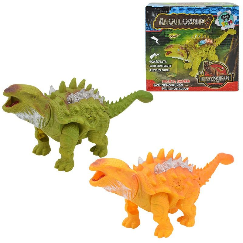 Dinossauro Anquilossauro Brinquedo Com Som E Luzes | Shopee Brasil