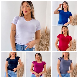 Blusa Feminina Manga Curta de Viscose Estampada - Atacado 44 Goiânia.