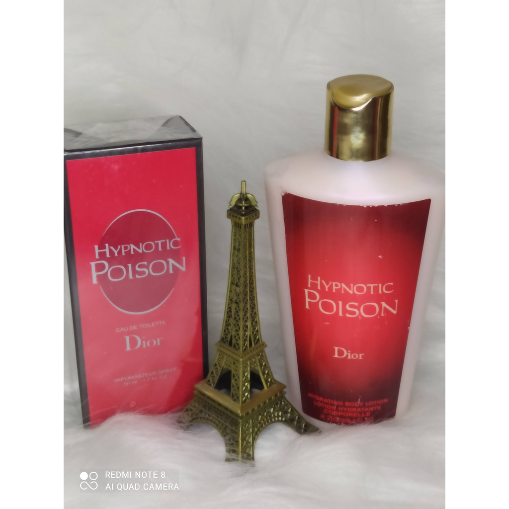 Kit Feminino Hypnotic Poison Perfume 50ml Creme Hidratante 250ml