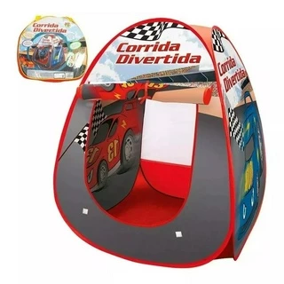 Barraca Infantil Dobrável Toca Tenda Cabana Menino Corrida Divertida DM Toys DMT4691