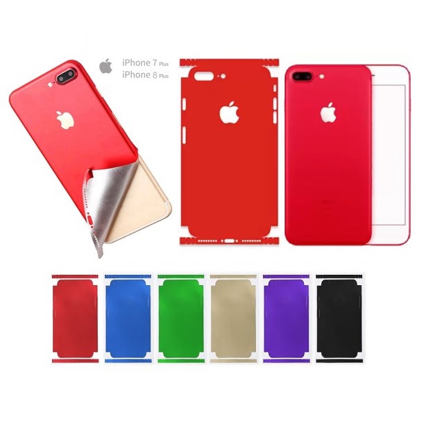 Película Traseira FULL iPhone 7 Plus / 8 Plus Completa encaixe perfeito envelopamento