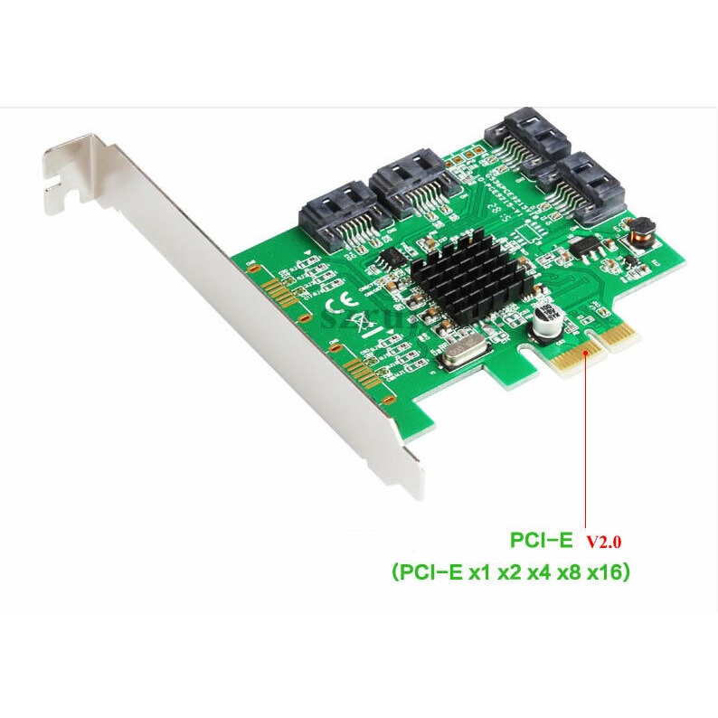Placa Controladora Pci-e Sata 3 Marvell 9215 4 Portas 6gbps | Shopee Brasil