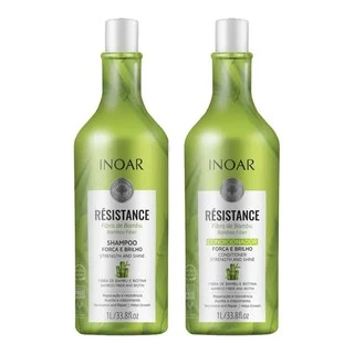 Inoar Résistance Fibra de Bambu - Shampoo e Condicionador 2 x1 litro