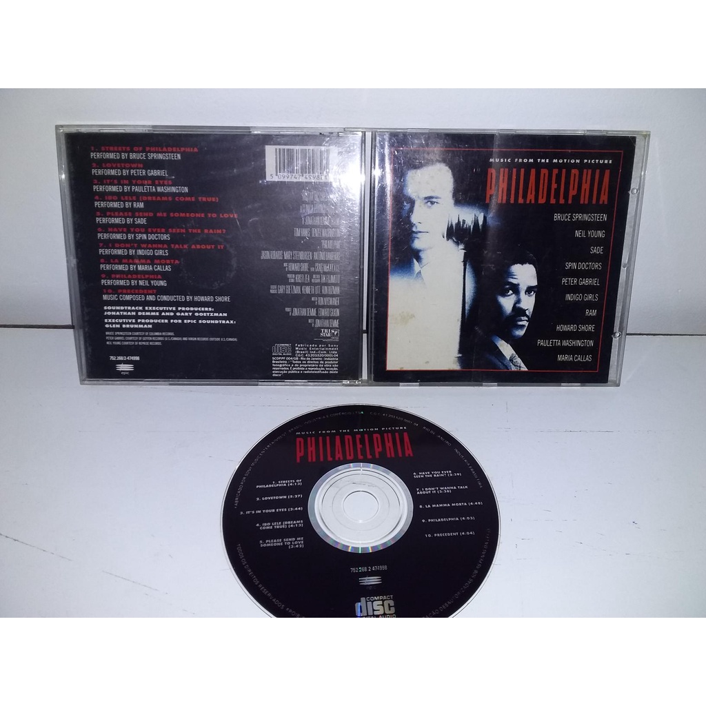 CD Philadelphia (Music From The Motion Picture) Bruce Springsteen ...