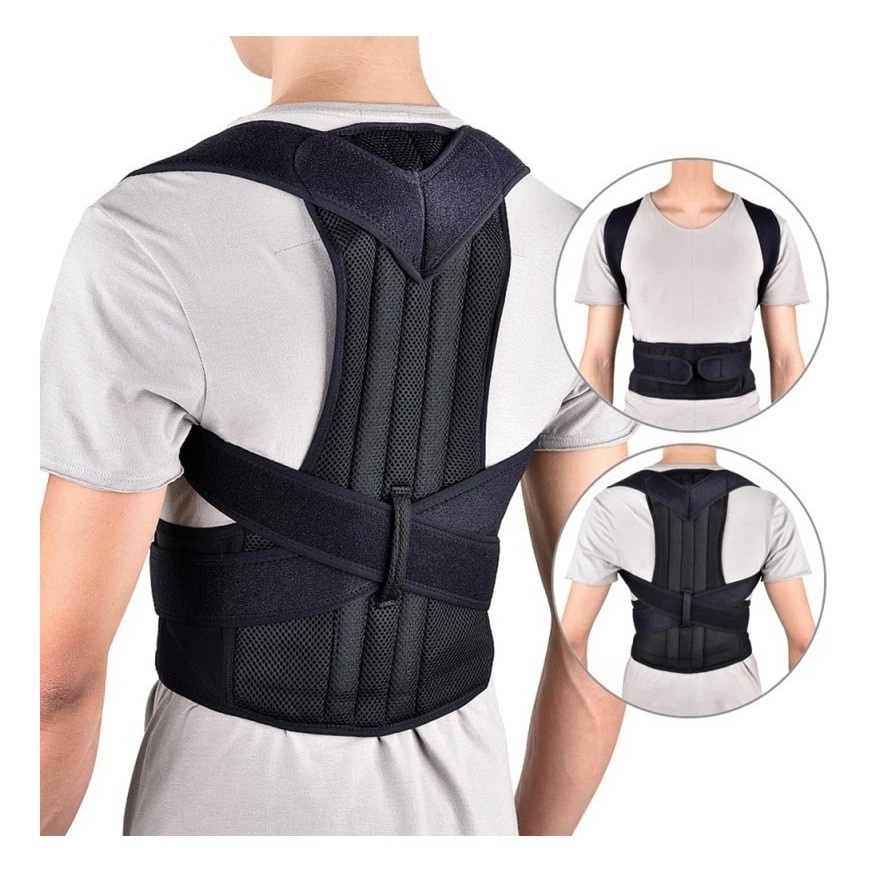 Colete Corretor Postural Coluna Lombar Forte Anatômico Ajust